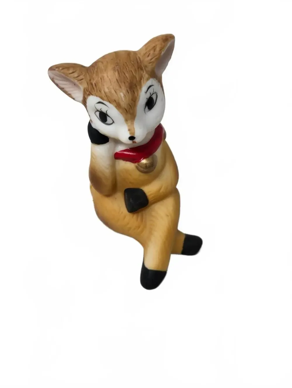Vintage HOMCO Christmas DEER FAWN Figurines set of 3 Home Interiors # 5606